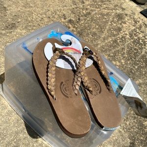 Rainbow Twisted Flipflops